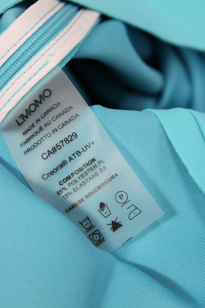L'Momo Women Sheath Dress Light Blue Sleeveless Zip Size 6