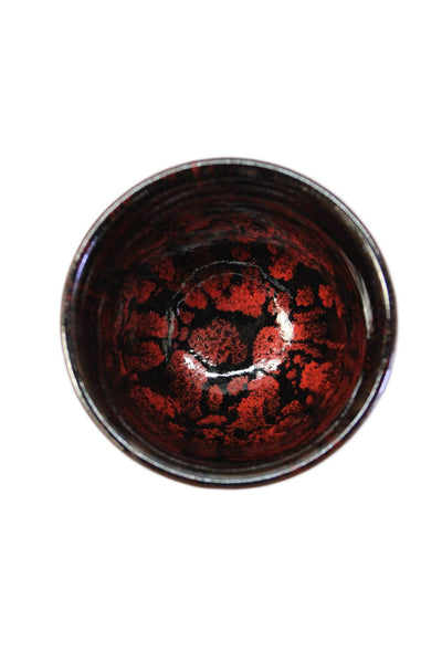 Bottega Veneta Unisex Adults Abstract Ceramic Yunomi Bowls Set of 2 Black