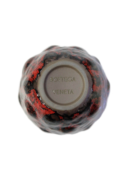 Bottega Veneta Unisex Adults Abstract Ceramic Yunomi Bowls Set of 2 Black