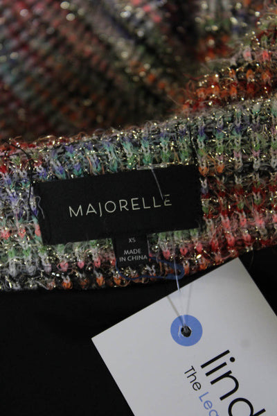 Majorelle Unisex Cardigan Multi Color Striped V Neck Long Sleeve Size XS