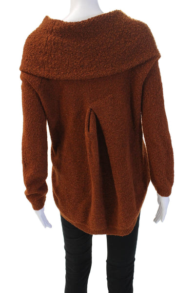 Angel Of The North Unisex Pullover Sweater Brown Bohemian Long Sleeve Size 2XS