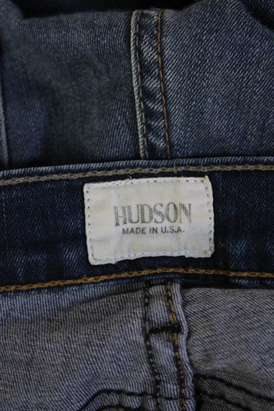 Hudson Womens Skinny Ankle Jeans Dark Blue Size 27