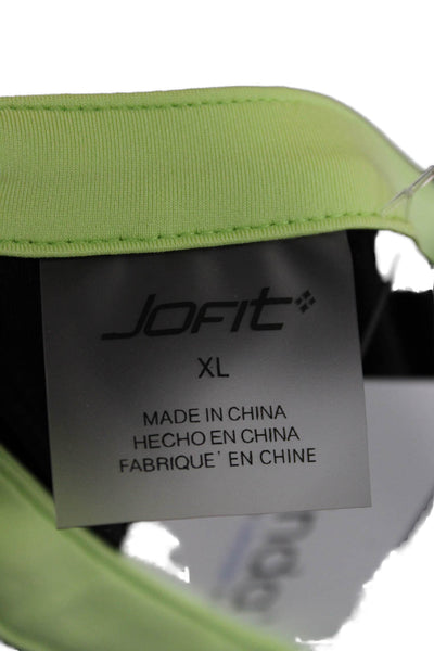 JoFit Womens Sleeveless Jersey Tank Mock Neck Black Size XL