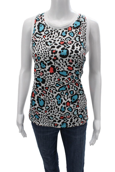 Tail Womens Black Animal Print Basic Sleeveless Round Neck Tank Size XL