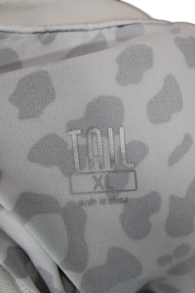 Tail Womens Black Animal Print Basic Sleeveless Round Neck Tank Size XL