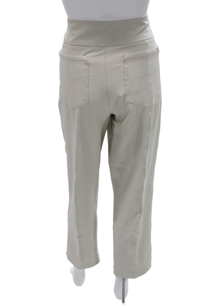 Tail Women Cropped Ankle Beige Pants 90% Polyester 10% Spandex Size 16