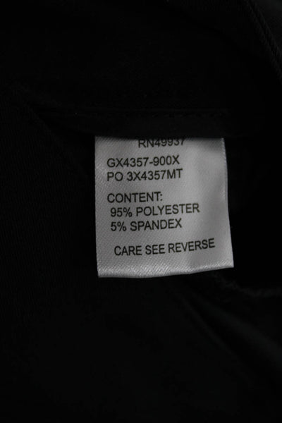Tail Women Cropped Dress Pants Black Zip 95% Polyester 5% Spandex Size 14 Tall