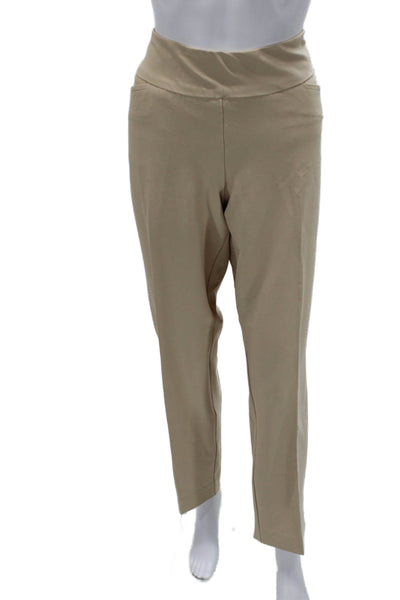 Tail Womens Dress Pants Khakis Beige Polyester Spandex Inseam 30 Size 14