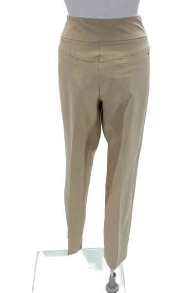 Tail Womens Dress Pants Khakis Beige Polyester Spandex Inseam 30 Size 14