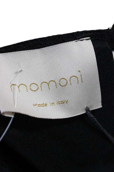 Momoni Womens Basic Black Sleeveless Tank Round Neck Size 42