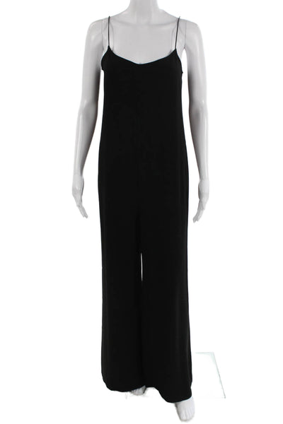 Theory Womens Jumpsuit One-Piece Black Scoop Neck Sleeveless Size 6