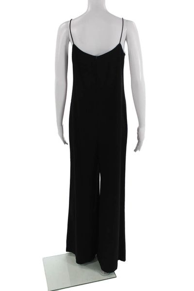 Theory Womens Jumpsuit One-Piece Black Scoop Neck Sleeveless Size 6