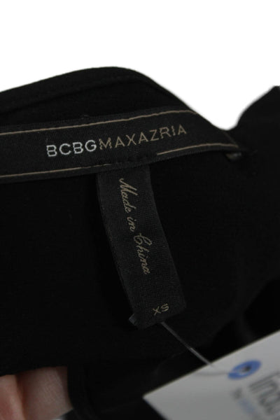 BCBG Max Azria Women Sleeveless Black Jumpsuit Crew Neck Size XS