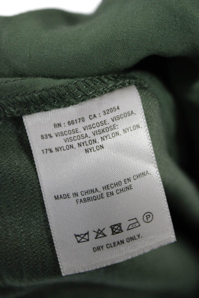 Maeve Anthropologie Women Paperbag Pants Green Drawstring Size 4