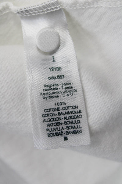 Forte Forte Womens Sleeveless Basic Cotton Round Neck White T-Shirt Size 1
