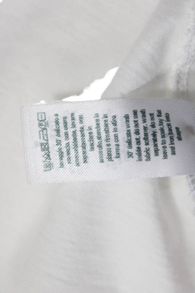 Forte Forte Womens Sleeveless Basic Cotton Round Neck White T-Shirt Size 1