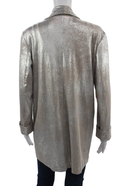 Zara Basic Collection Women Gray 80s Blazer Button Long Sleeve Size XS