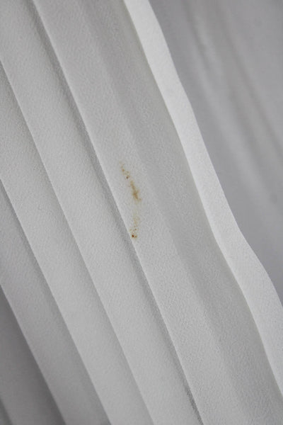 English Factory Women White V-Neck Camisole 100% Polyester Size M