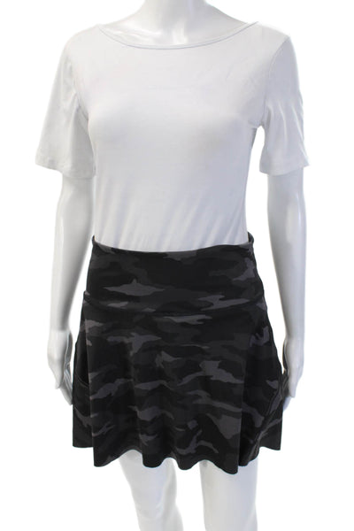 Athleta Women Black Camo Skort Short Petite Size S