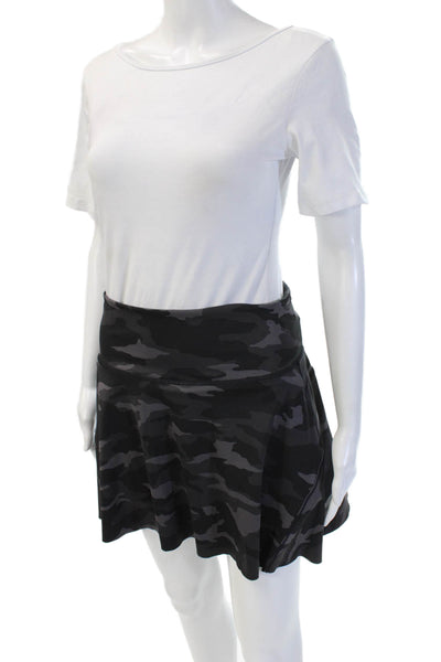 Athleta Women Black Camo Skort Short Petite Size S