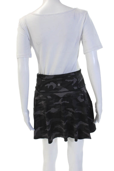 Athleta Women Black Camo Skort Short Petite Size S