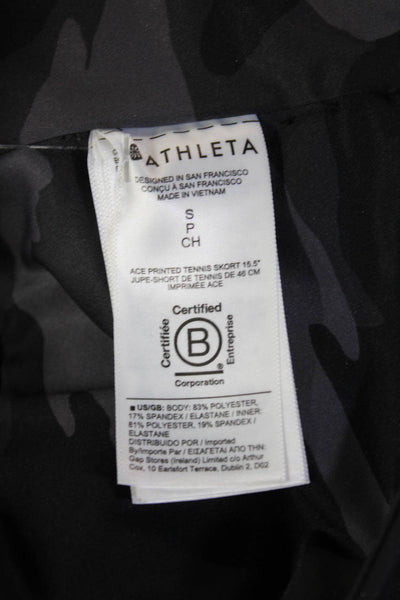 Athleta Women Black Camo Skort Short Petite Size S