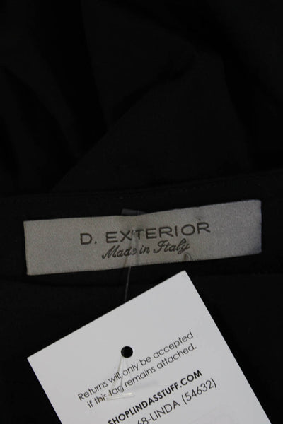 D Exterior Womens Shift T Shirt Dress Black Long Short Sleeve Size 40