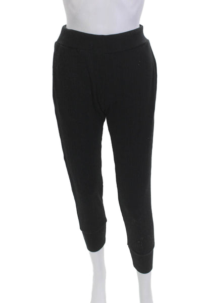 Vitamin A Women Ankle Cropped Black Pants Size S