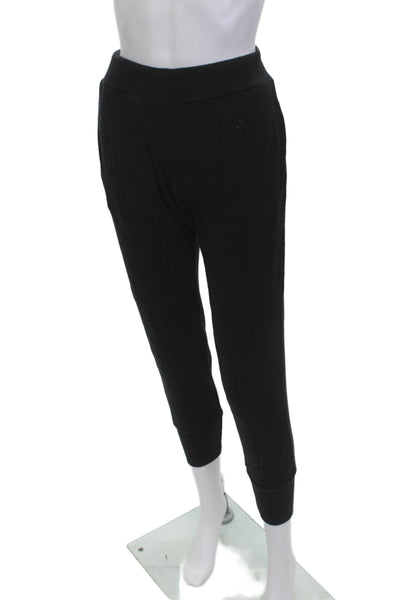 Vitamin A Women Ankle Cropped Black Pants Size S