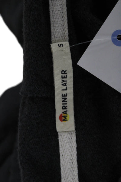 Marine Layer Unisex Dark Gray Full-zip Hoodie Size S