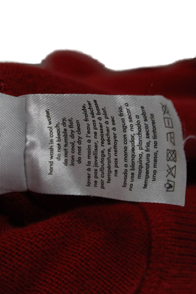 We Wore What Unisex Red Button Crew Neck Long Sleeve Cardigan Size XS
