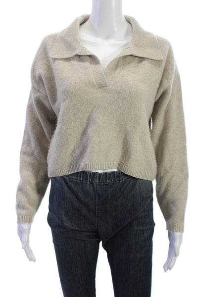 Naadam Unisex Pullover 100% Cashmere Beige Sweater Size XS