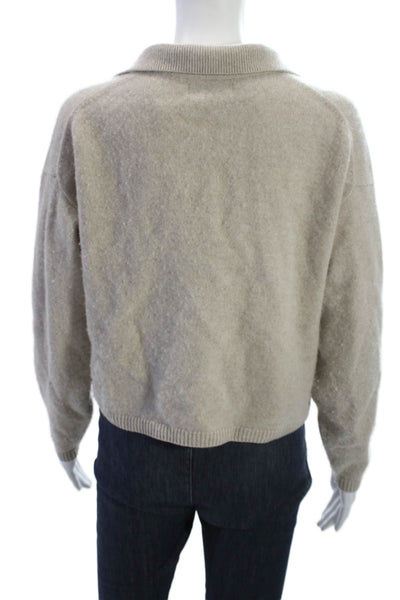 Naadam Unisex Pullover 100% Cashmere Beige Sweater Size XS
