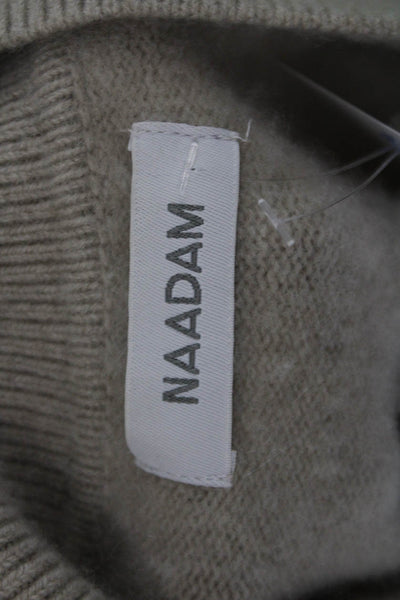Naadam Unisex Pullover 100% Cashmere Beige Sweater Size XS