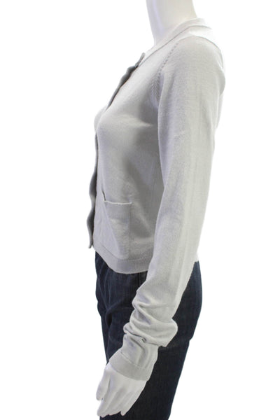 We Wore What Unisex Cardigan Gray Button Polyester Long Sleeve Size XS