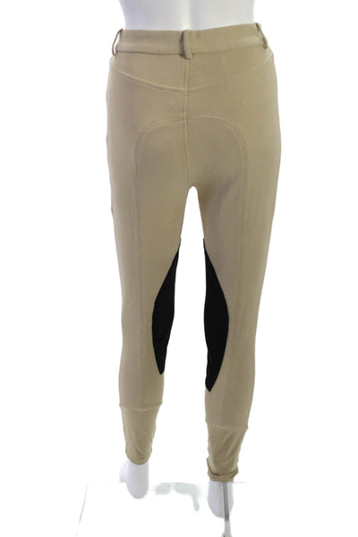 We Wore What Womens Beige Button Front Pants Horse Theme Fall Size S