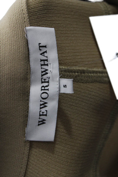 We Wore What Womens Beige Button Front Pants Horse Theme Fall Size S
