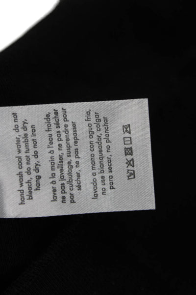 We Wore What Womens Basic Camisole Black Solid Sleeveless Cotton Blend Size S