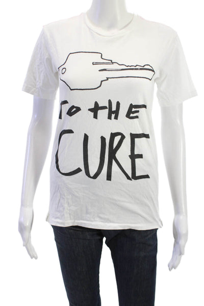 Rag & Bone Womens Cotton Crewneck Graphic Quote Tee Size 2XS