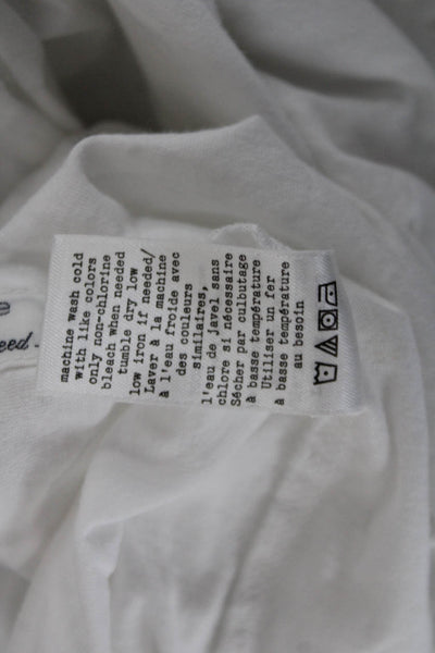 Rag & Bone Womens Cotton Crewneck Graphic Quote Tee Size 2XS