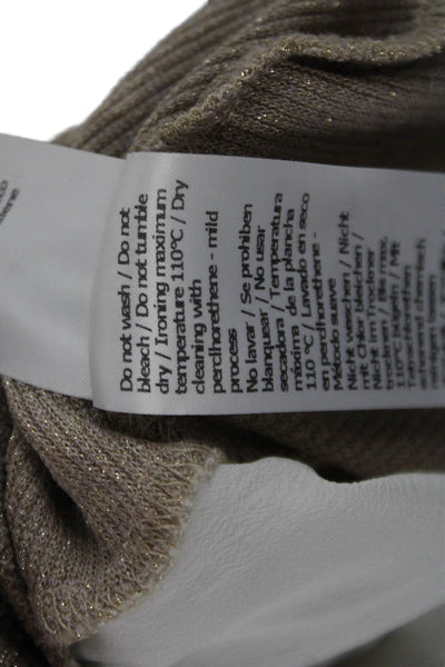 Patrizia Pepe Unisex Pullover Sweater Beige Long Sleeve Round Neck Size 0