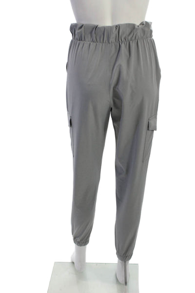 90 Degree Unisex Cargo Jogger Paperbag Pants Gray Size XS