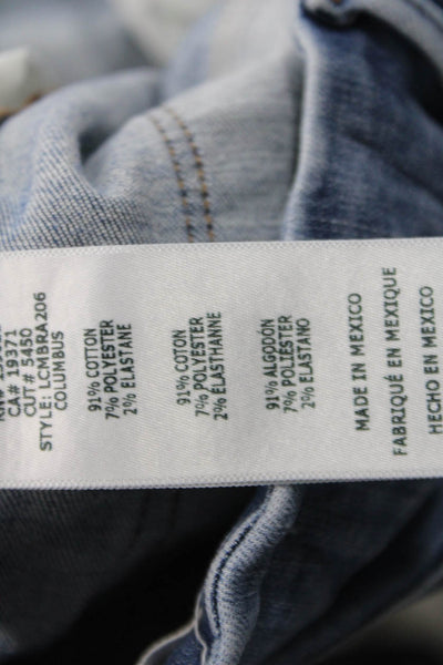 Frame Womens Cropped Flared Jeans Blue Low Rise Size 24