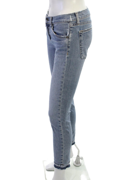Rag & Bone Jean Women Light Blue Ankle Cropped Skinny Jeans Size 24