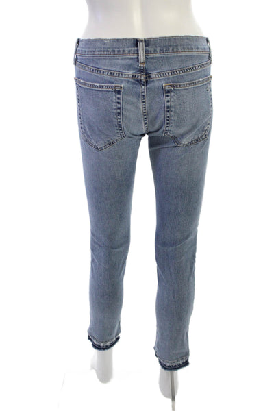 Rag & Bone Jean Women Light Blue Ankle Cropped Skinny Jeans Size 24