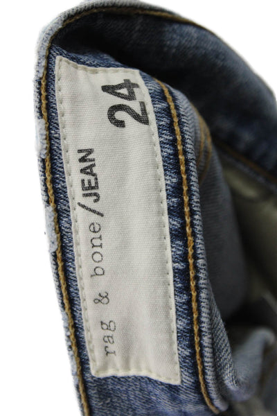 Rag & Bone Jean Women Light Blue Ankle Cropped Skinny Jeans Size 24