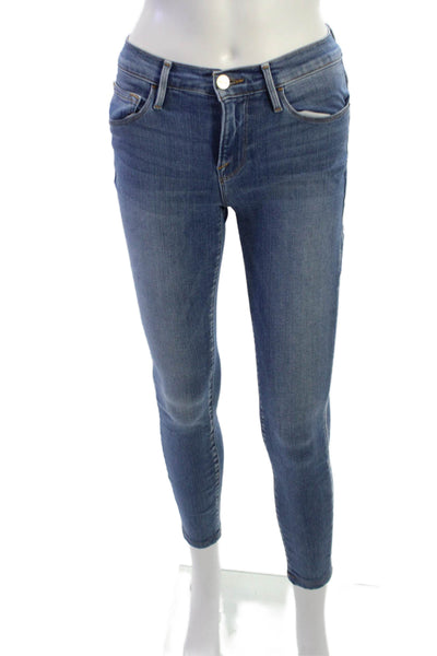 Frame Womens Ankle Skinny Jeans Blue Size 24