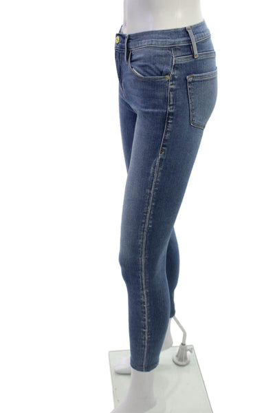 Frame Womens Ankle Skinny Jeans Blue Size 24