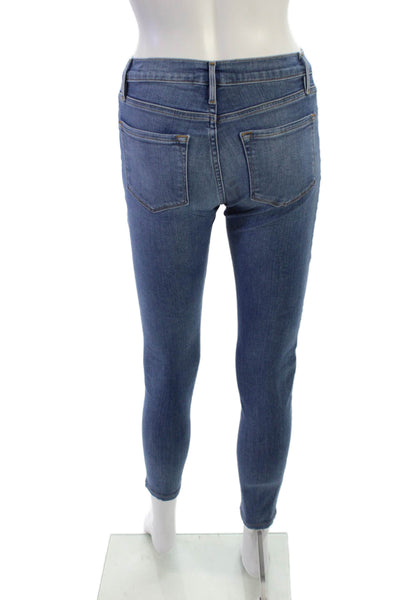Frame Womens Ankle Skinny Jeans Blue Size 24