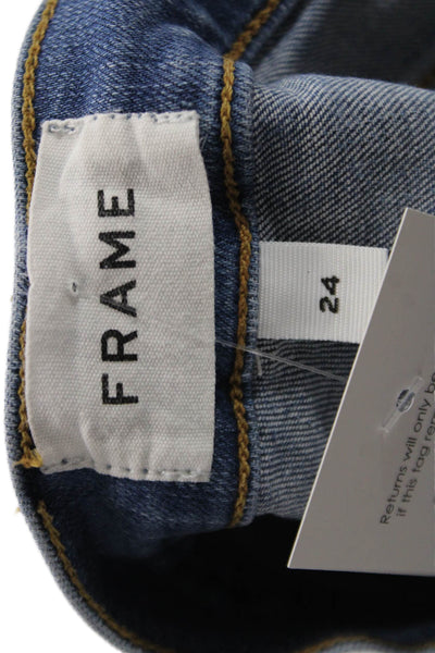 Frame Womens Ankle Skinny Jeans Blue Size 24